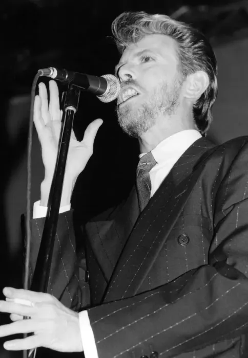 Framed Print : David Bowie performing at the Newport Centre. 1st July 1989