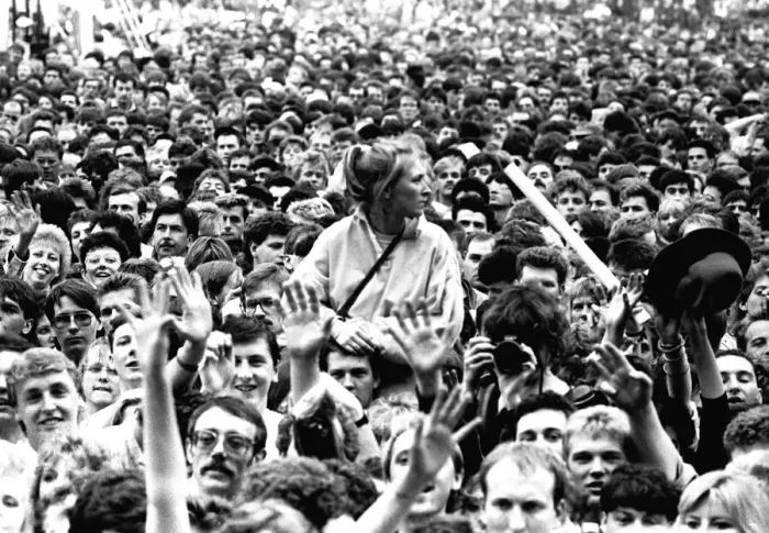 Framed Print : David Bowie performing at Roker Park, Sunderland on 23rd June 1987 in his Glass Spider Framed Print : David Bowie performing at Roker Park, Sunderland on 23rd June 1987 in his Glass Spider