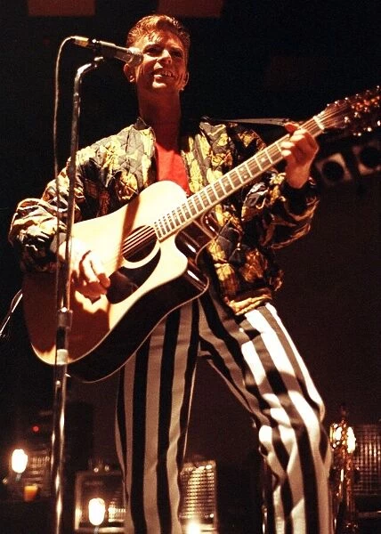 David Bowie on stage at Glasgow Barrowlands November 1991