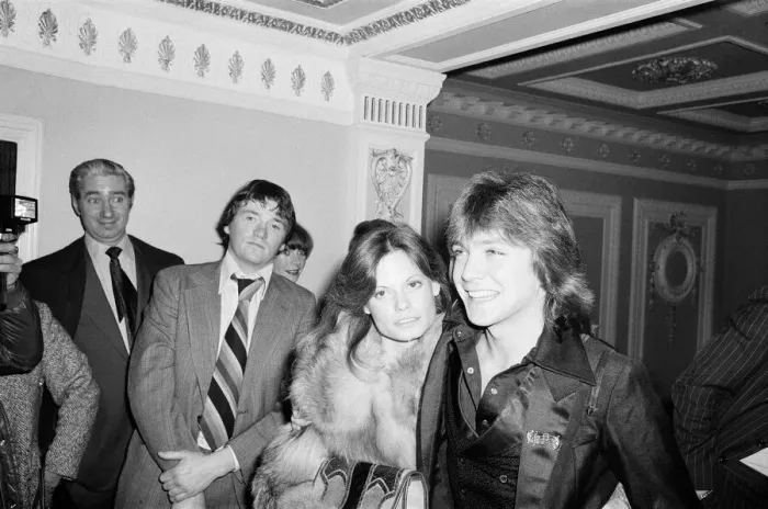 Framed Print : David Cassidy, singer, actor and musician, in London. 1977