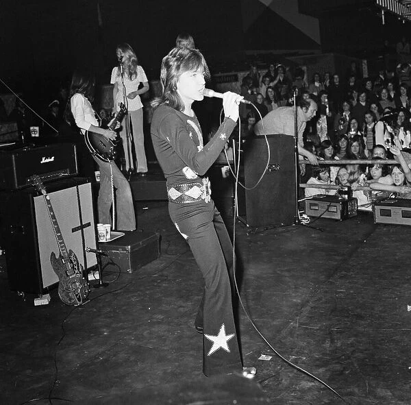 David Cassidy, singer and actor, pictured during his concert at Belle Vue, Manchester