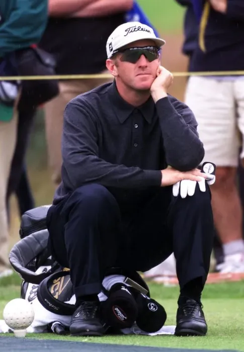 Framed Print : David Duval during his practice round at Carnoustie before the start of the 128th Open Framed Print : David Duval during his practice round at Carnoustie before the start of the 128th Open