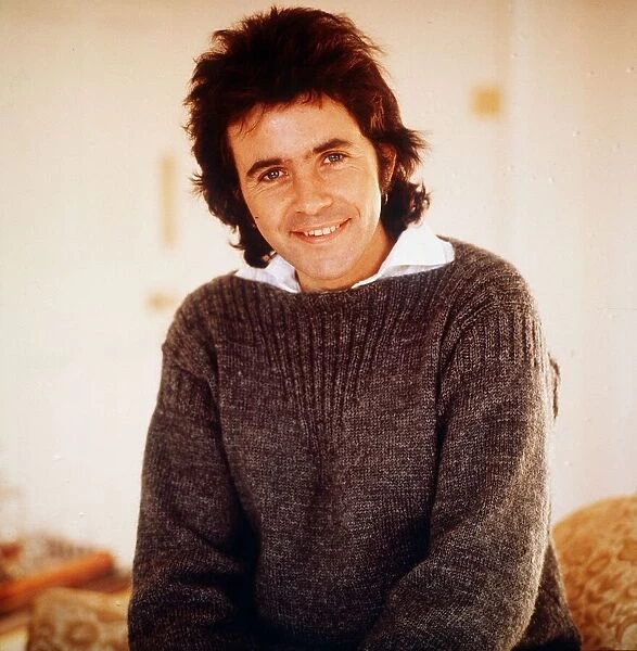 David Essex woolen jumper white shirt pop singer circa 1990