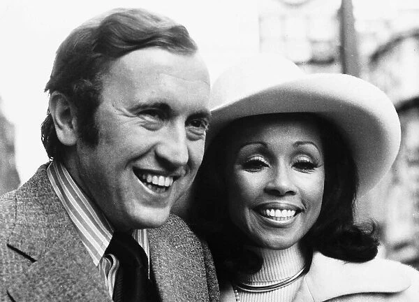 David Frost with American actress Diahann Carroll, 26th March 1972