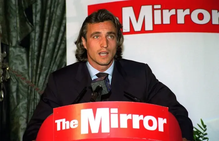 Framed Print : David Ginola at The Mirror Pride of Britain Awards 1999