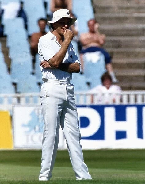 David Gower cricketer in action for England, circa 1990