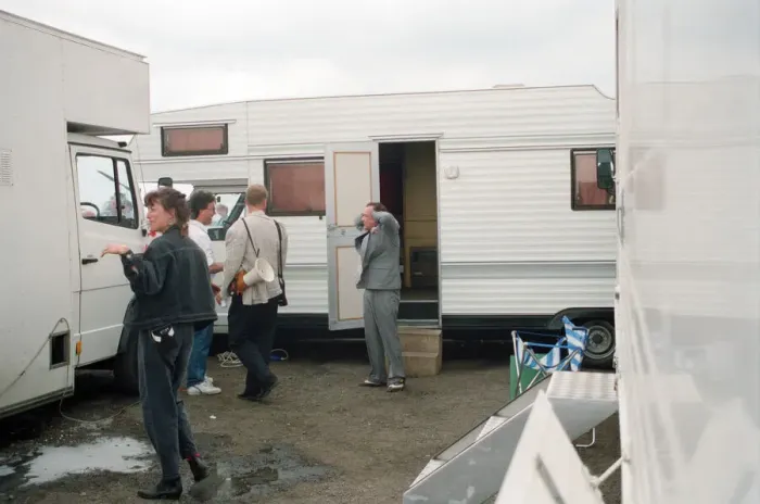 Framed Print : David Jason during the filming of the Only Fools and Horses