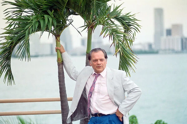 David Jason on location in America filming the 'Miami Twice'episode of '