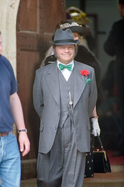 David Jason as Pop Larkin pictured during filming 'The Darling Buds of May'