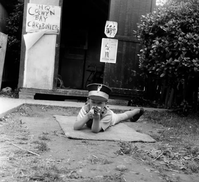 Framed Print : David Kilgour, aged 8, who wants to be a soldier seen at his home in Mochdre, Colwyn Bay Framed Print : David Kilgour, aged 8, who wants to be a soldier seen at his home in Mochdre, Colwyn Bay