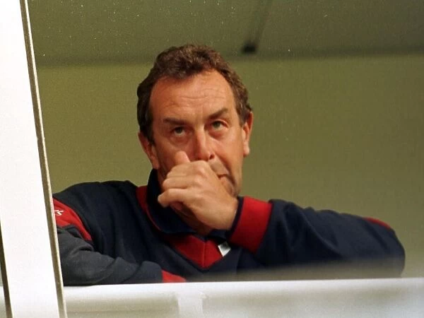 David Lloyd England cricket coach August 1998 watches Englands defeat against Sri