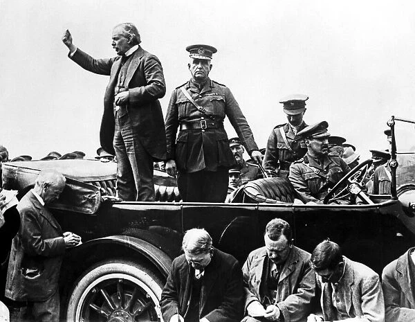 David Lloyd George, British Prime Minister (left), and Canada