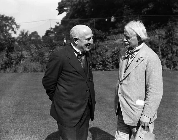 David Lloyd George with Henry Fildes, whose Liberal candidature he went to Stockport to