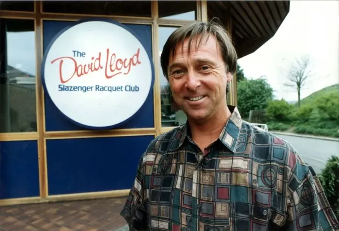 Framed Print : DAVID LLOYD OUTSIDE THE DAVID LLOYD RACQUET CENTRE IN WEST LONDON 19  /  06  /  1996