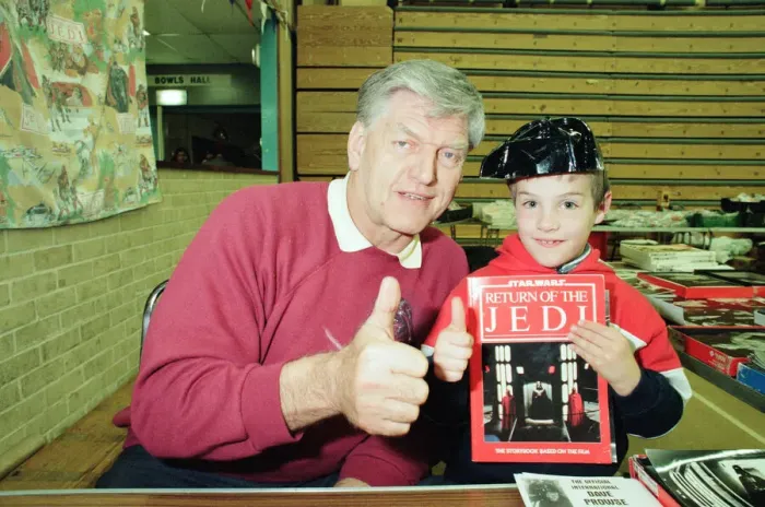 Framed Print : David Prowse, actor who plays Darth Vader in the Star Wars trilogy