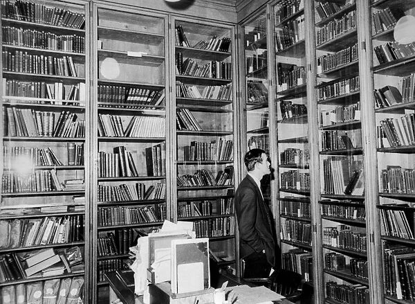 David Rodger in the pornography library of the British Museum January 1968