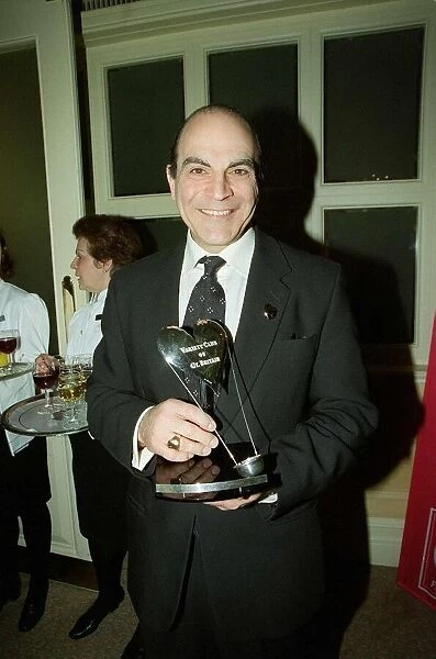David Suchet actor February 1999 at the London Hilton for the Variety Club of Great