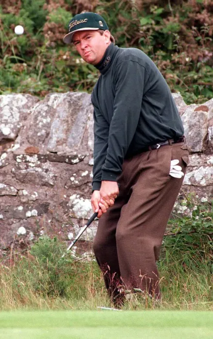 Framed Print : Davis Love 3rd at the open golf championship Troon July 1997 Framed Print : Davis Love 3rd at the open golf championship Troon July 1997