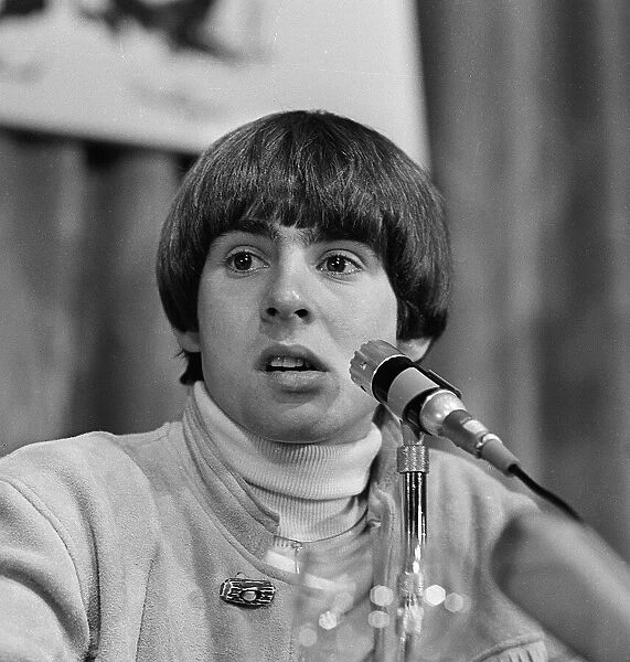 Davy Jones, member of the 1960s pop group The Monkees