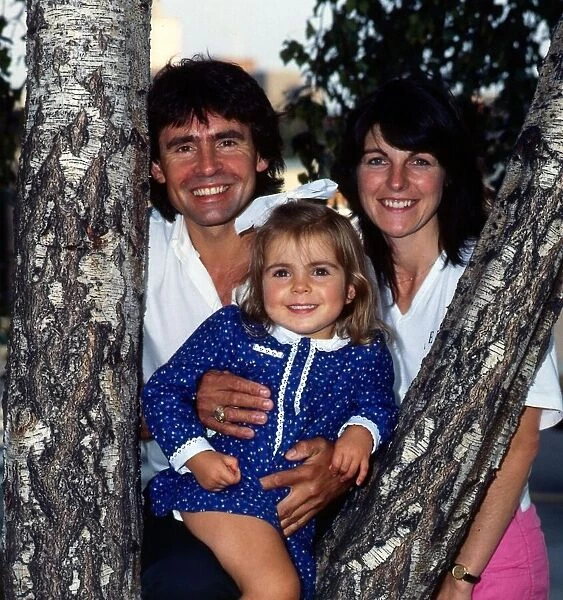 Davy Jones with his wife and daughter February 1985