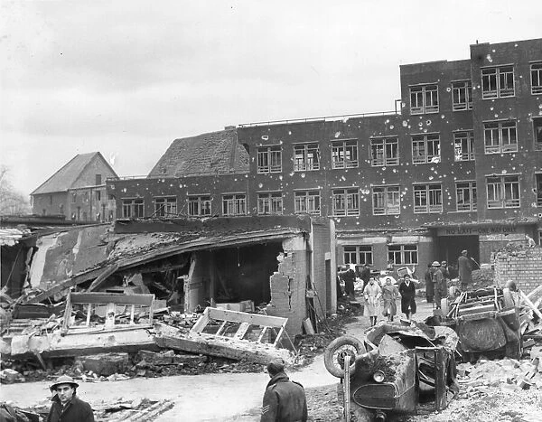 Dawn over the ruined city of Coventry after the Luftwaffe launched its most devastating
