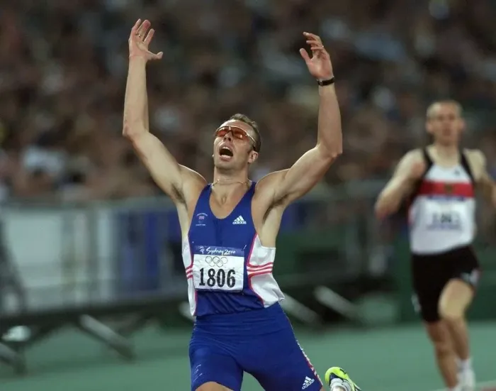 Framed Print : Dean Macey in the Decathlon - 400m Sydney Olympic Games 2000 September 2000