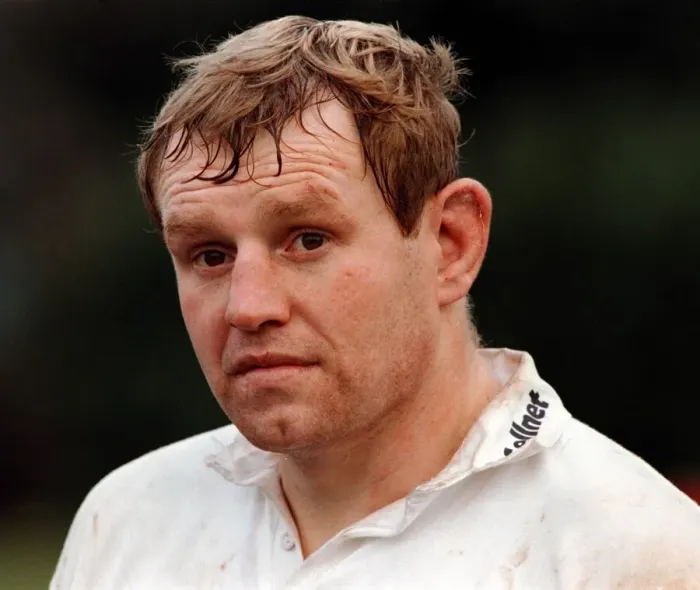 Framed Print : Dean Richards Rugby Union player for the England International team pictured while Framed Print : Dean Richards Rugby Union player for the England International team pictured while