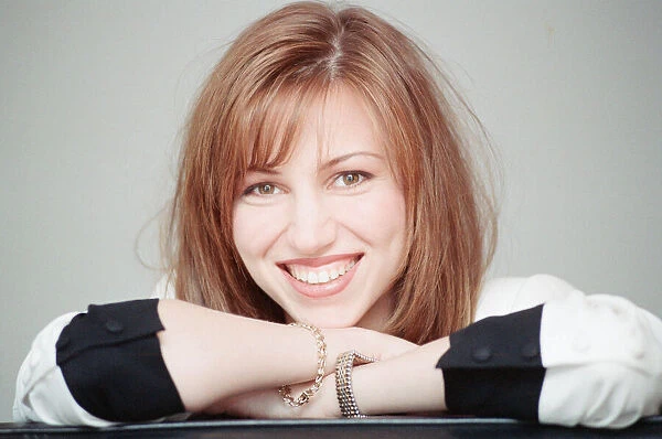 Debbie Gibson, american singer in the UK to audition for the role of Sandy in an upcoming