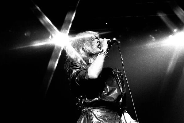 Debbie Harry of Blondie performs in concert at Newcastle City Hall 4 January 1980