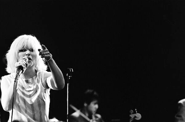 Debbie Harry in concert with Blondie, at the Odeon, Birmingham