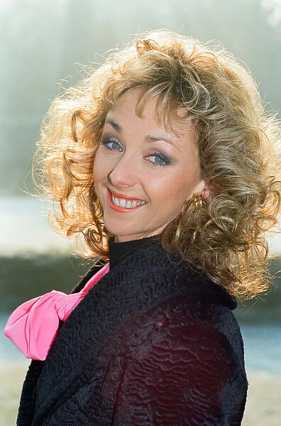 Debbie McGee, pictured at home. 13th December 1991