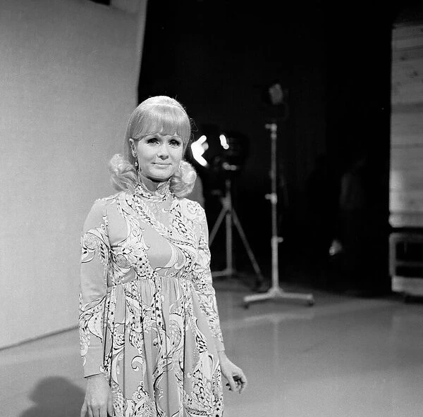 Debbie Reynolds appearing on set. February 1972