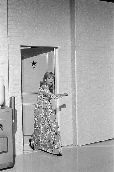 Debbie Reynolds appearing on set. February 1972