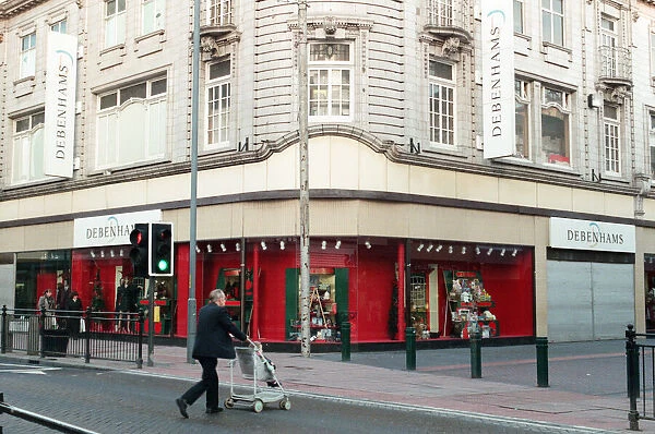 Debenhams store, Middlesbrough. Pictured the day after the delivery area at the rear of
