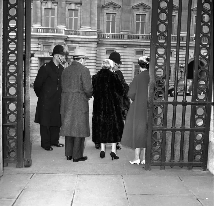 Framed Print : The Last Debs. Debs and family members seen here having their invitaions check by Framed Print : The Last Debs. Debs and family members seen here having their invitaions check by