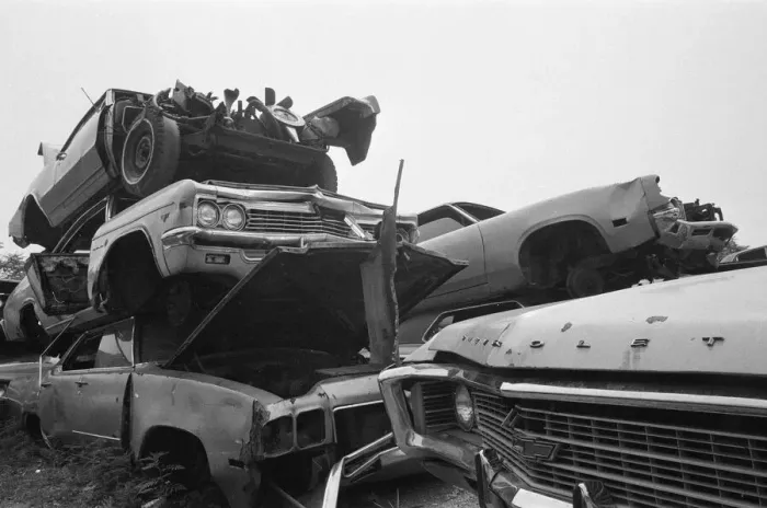 Framed Print : Decline of Motor Industry in New York, USA, 18th July 1980