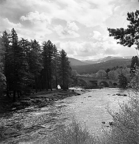 The Dee River and the Bridge of Dee a few miles from Braemar