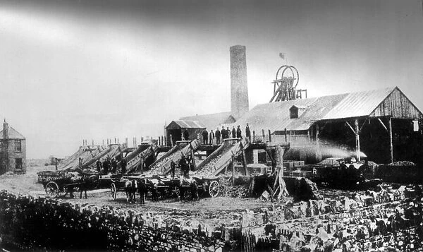 Deep Pit colliery, east Bristol, closed in 1935. Circa 1900