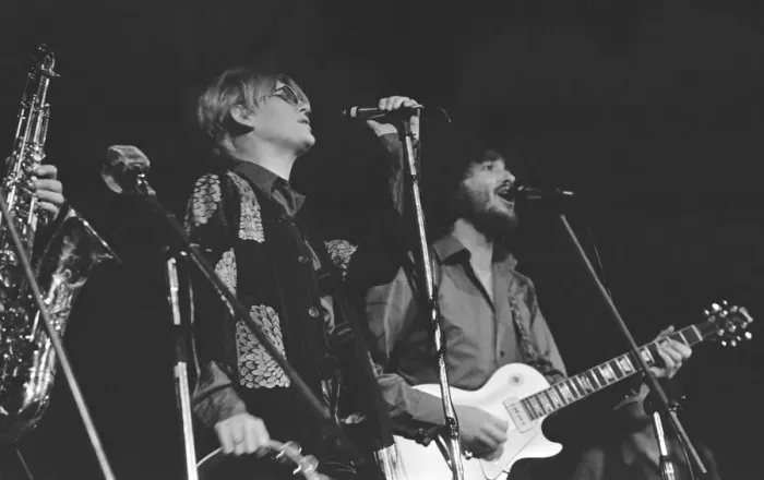 Framed Print : Delaney & Bonnie & Friends music concert at Birmingham Town Hall 4th December 1969