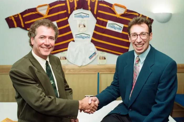 Framed Print : A delighted Dave Henry, Fartowns commercial director Framed Print : A delighted Dave Henry, Fartowns commercial director