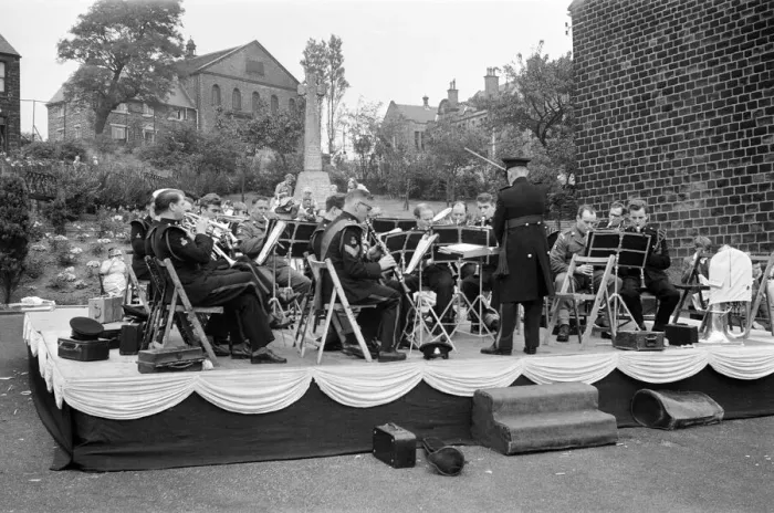 Framed Print : Denby Dale Pie Festival, 5th September 1964. Denby Dale is a village in the borough of Framed Print : Denby Dale Pie Festival, 5th September 1964. Denby Dale is a village in the borough of