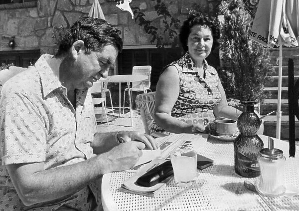 Denis Healey and wife Edna on holiday in Corsica - August 1974 15  /  08  /  1974