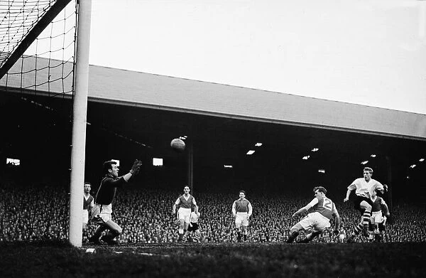 Denis Law in action during the Hudderrsfield Town v Peterborough match