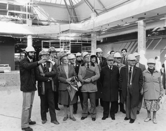 Framed Print : Denis O Neill (left) section engineer for contractors McAlpine Framed Print : Denis O Neill (left) section engineer for contractors McAlpine