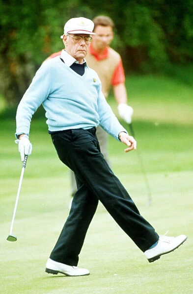 Denis Thatcher at the British Dunhill Masters PRO-Celebrity Golf Tournament
