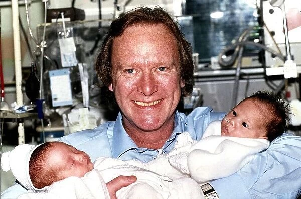 Denis Waterman Actor with two babies that were born premature at Guy