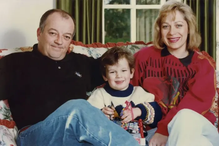 Framed Print : Denise Welch and husband Tim Healy pictured at home with their son Matthew 13 September Framed Print : Denise Welch and husband Tim Healy pictured at home with their son Matthew 13 September