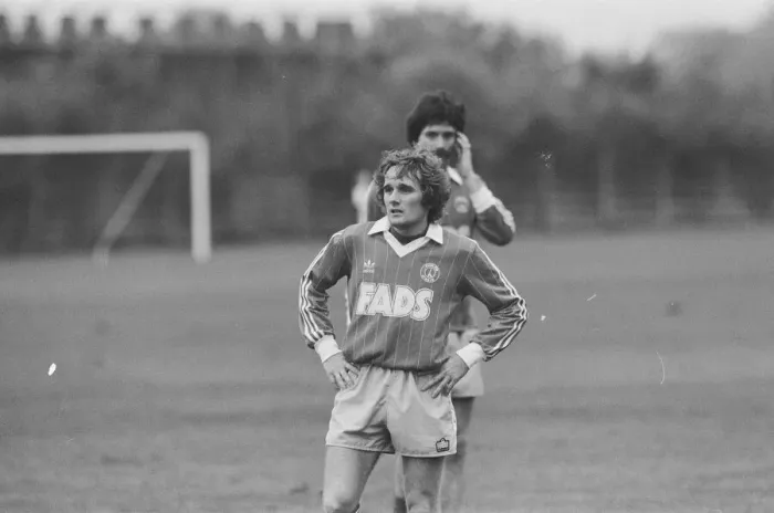 Framed Print : Denmark international footballer Allan Simonsen training with his new team Charlton Framed Print : Denmark international footballer Allan Simonsen training with his new team Charlton