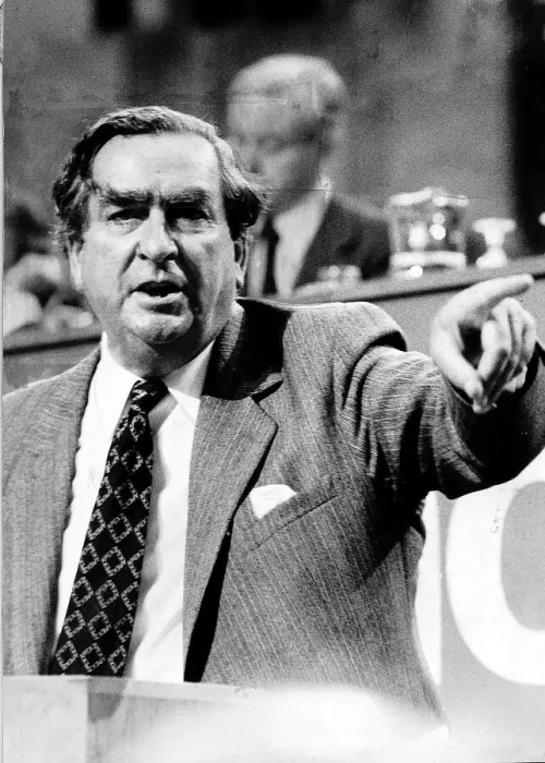 Framed Print : Dennis Healey Labour MP at the Labour Party Conference in Brighton Framed Print : Dennis Healey Labour MP at the Labour Party Conference in Brighton