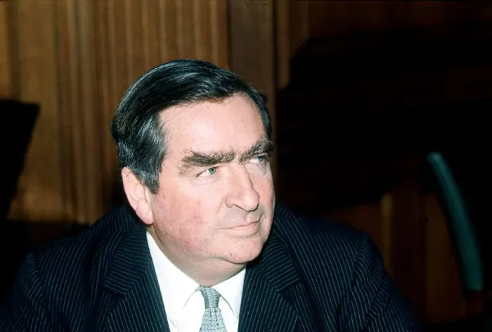 Framed Print : Dennis Healey March 1974 Chancellor of the Exchequer Labour